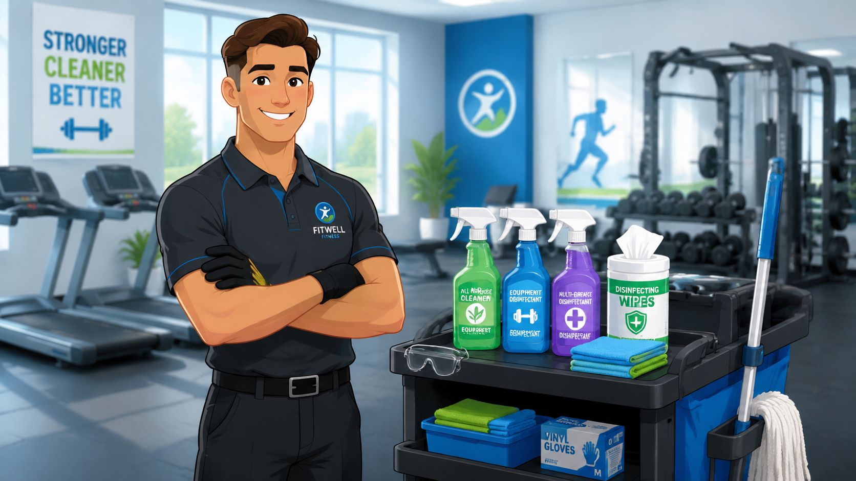 A Manager’s Guide to Fitness Center Cleaning Supplies