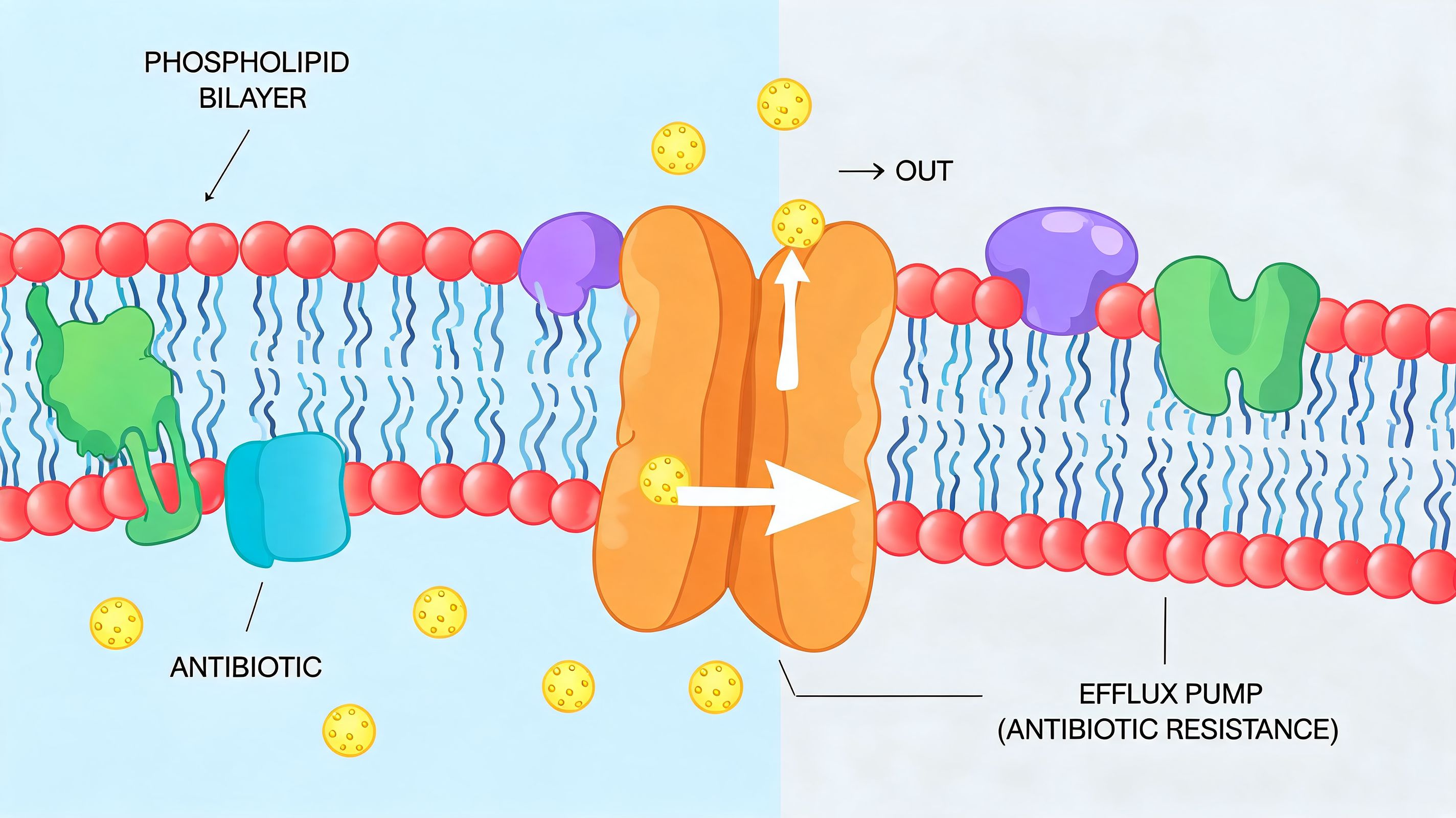 Bacterial Cell Membrane Proteins: Virulence & Resistance